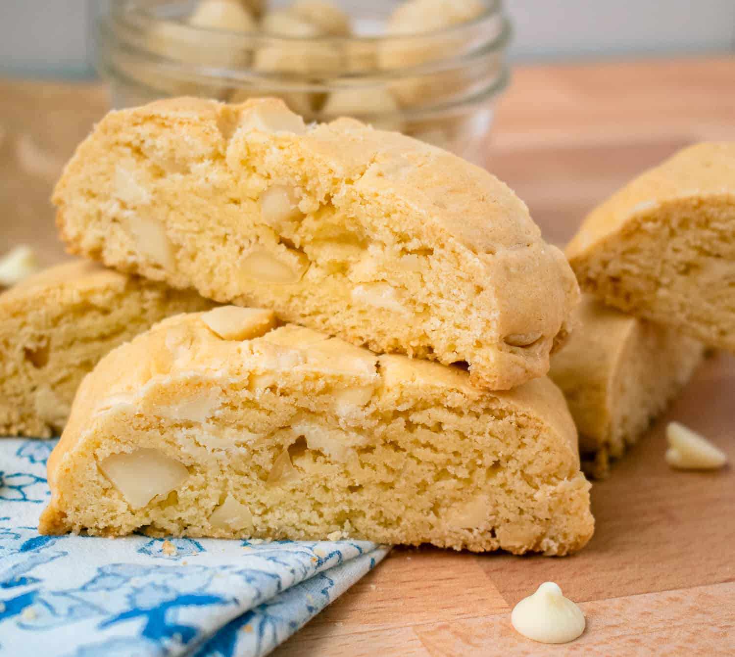 Gluten Free White Chocolate Macadamia Nut Biscotti