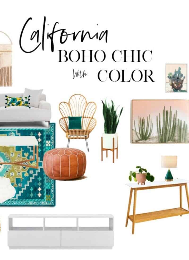 Get The Look: Colorful California Boho Home Decor Inspiration