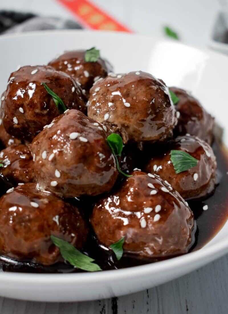 Sticky Asian Meatballs Recipe