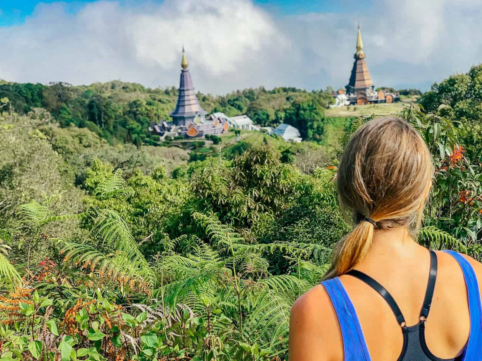 View of the temples at Doi Inthanon national park during 4-day Chiang Mai itinerary