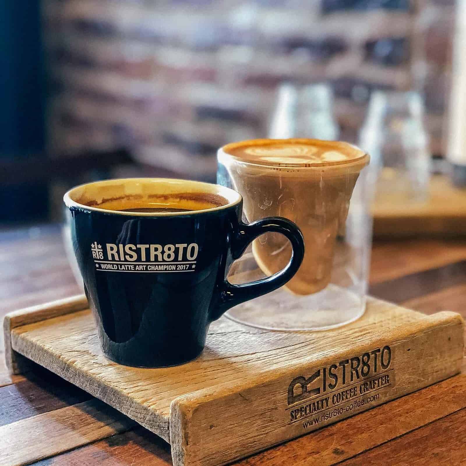 Coffee at Ristr8to, one of Chiang Mai's best coffee shops to try when visiting. 