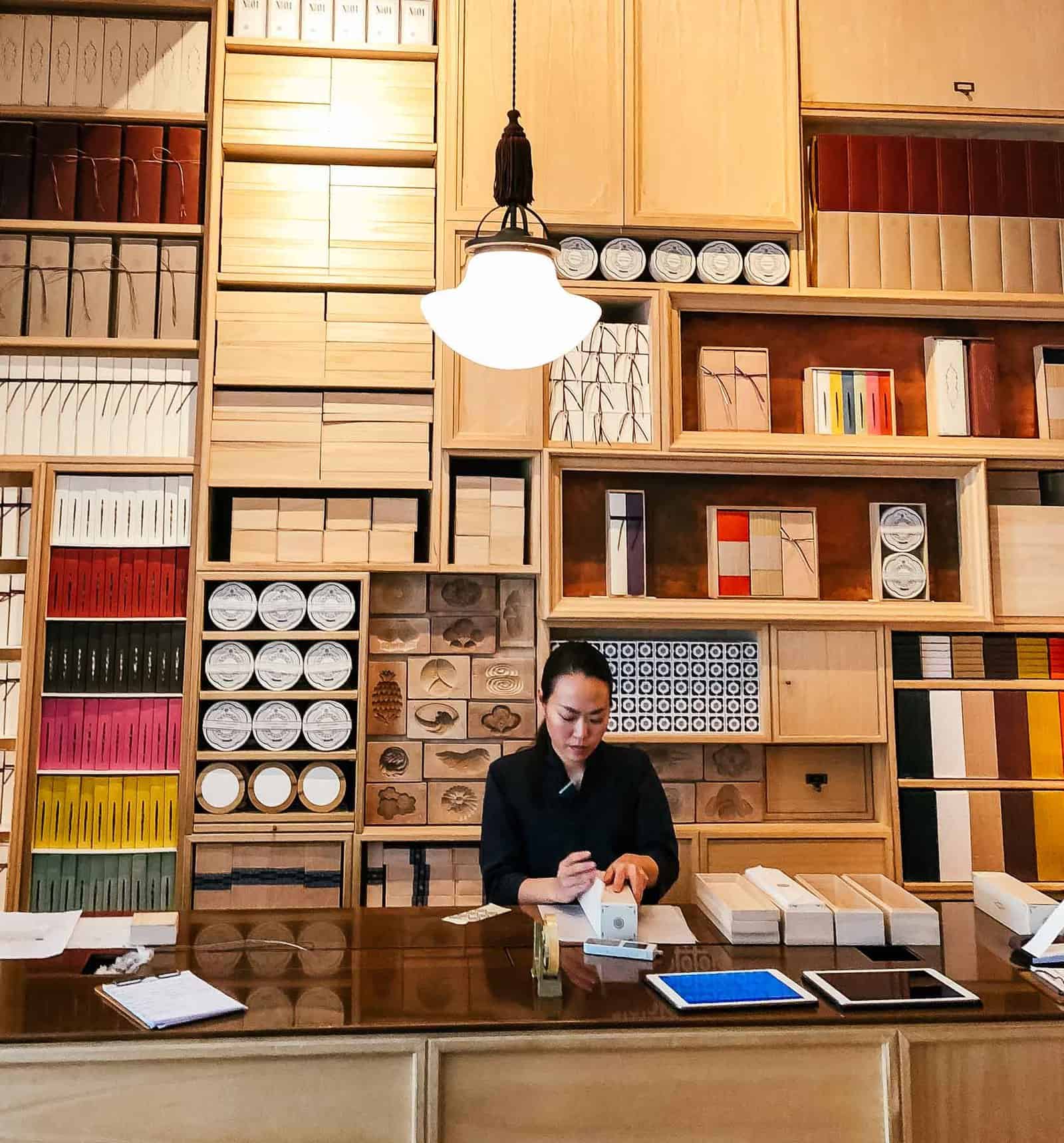 Higashiya Tea Shop in Ginza district of Tokyo