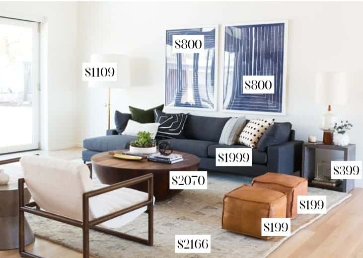 Get The Look For Less Mid Century Modern Living Room JessOBSESSED
