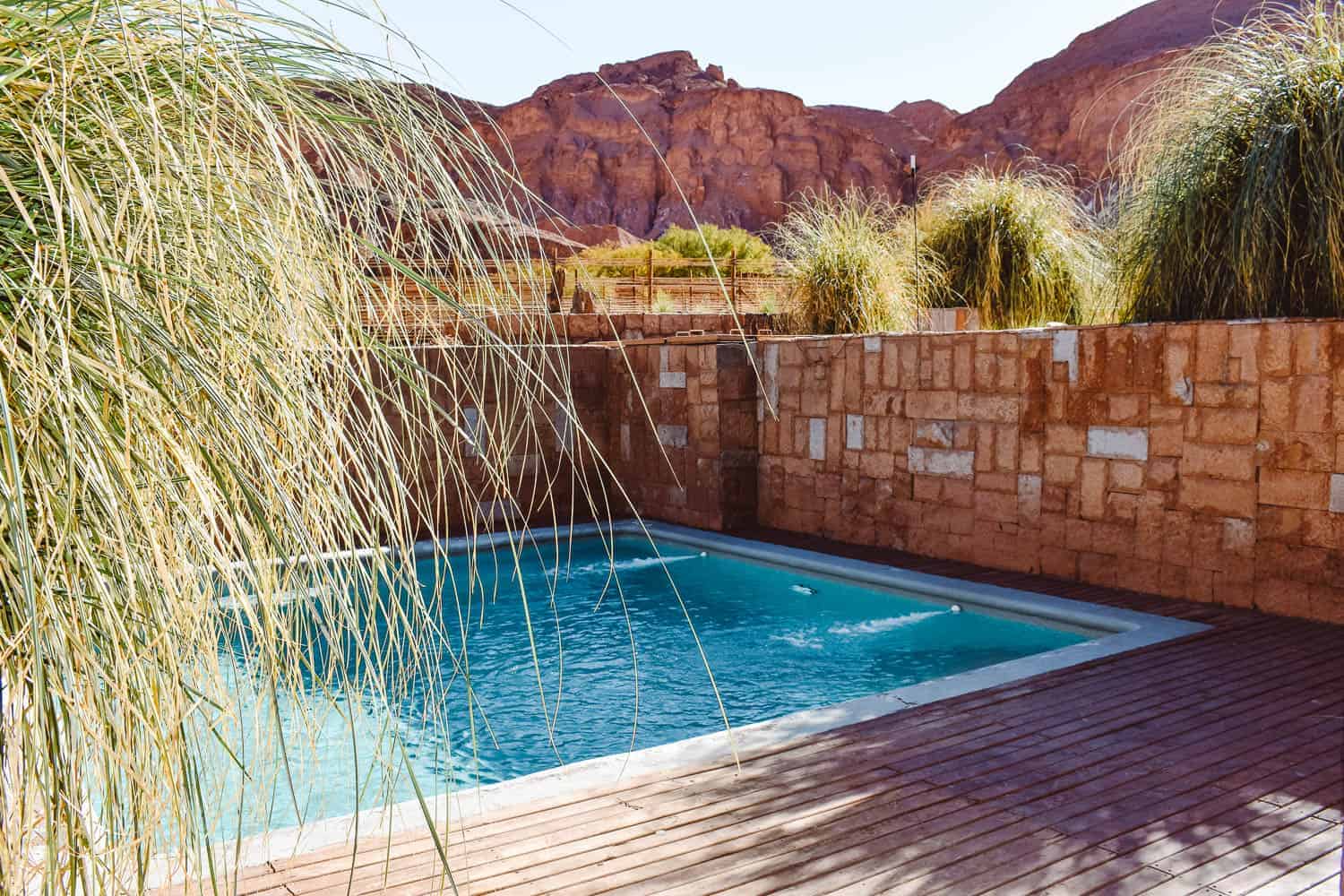 One of seven pools at the Alto Atacama desert lodge and spa in san pedro de atacama - hotel review