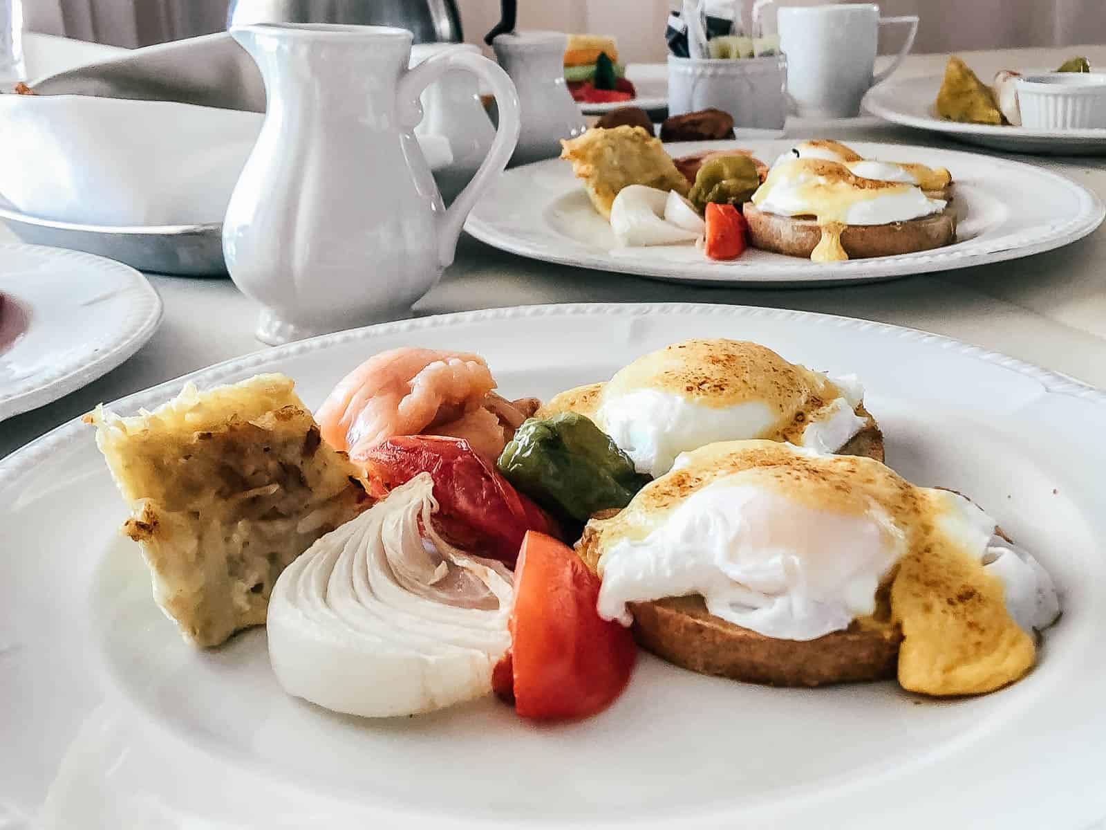 Eggs benedict room service at the Beloved playa mujeres hotel 