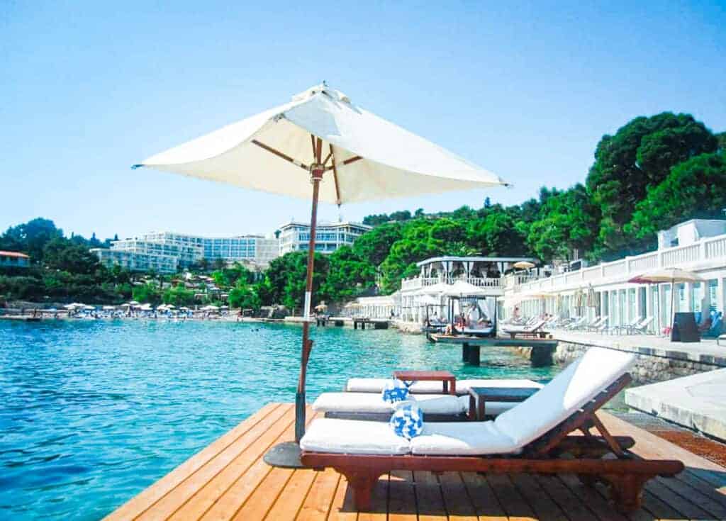 Bonj Les Bains Beach Club at Hvar's Amfora Hotel