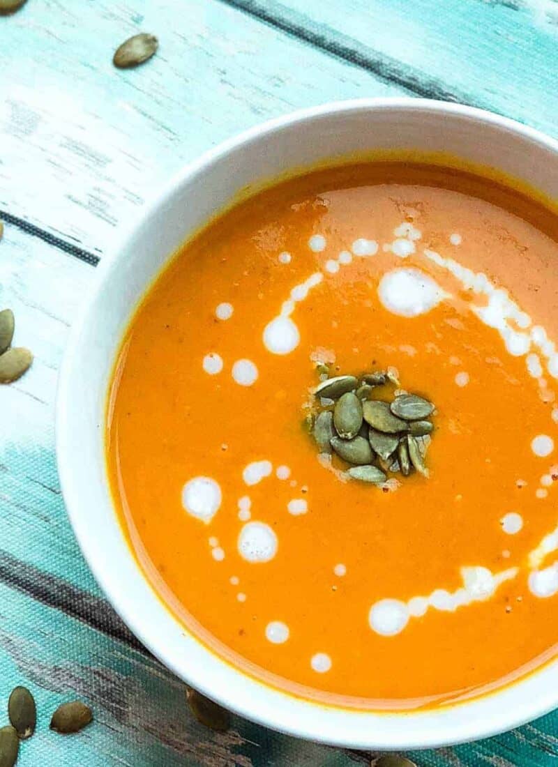 Coconut curry butternut squash soup recipe