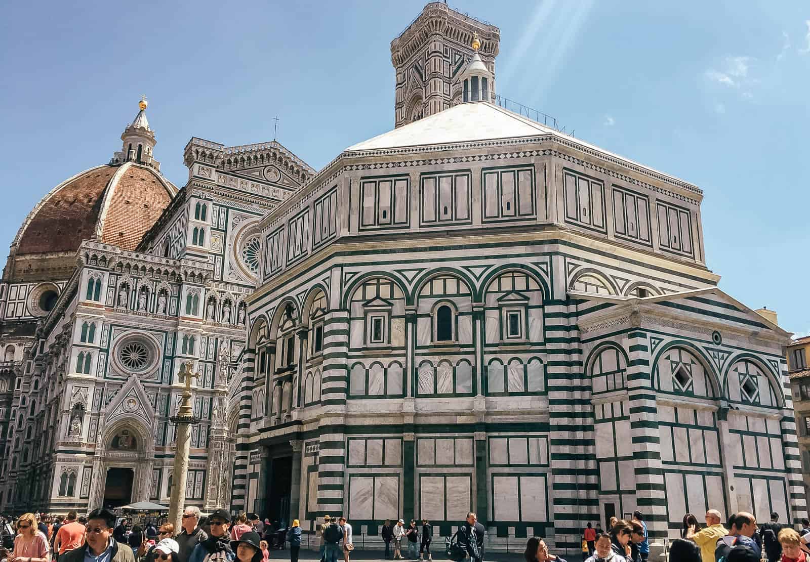 Exterior view of the Florence cathedral 