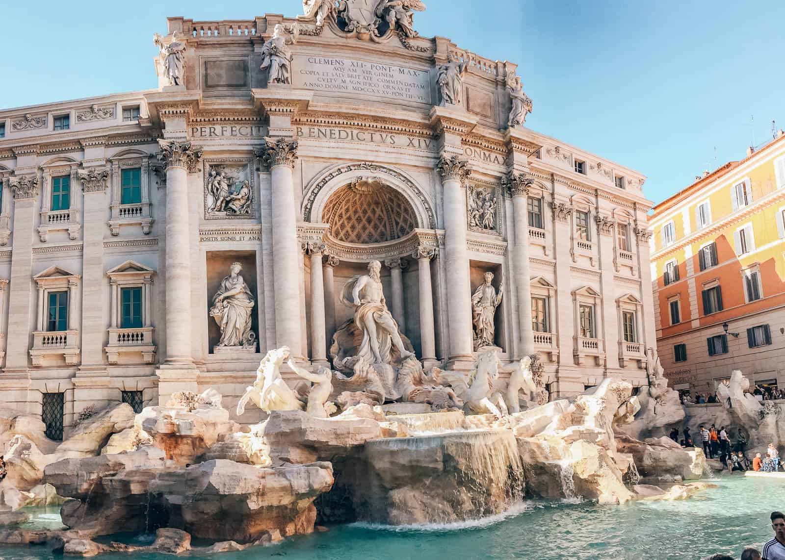 View of trevi fountain, one of the must see sights in rome 