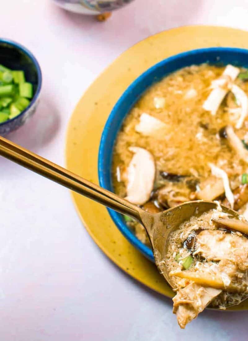 Homemade gluten-free hot and sour soup recipe