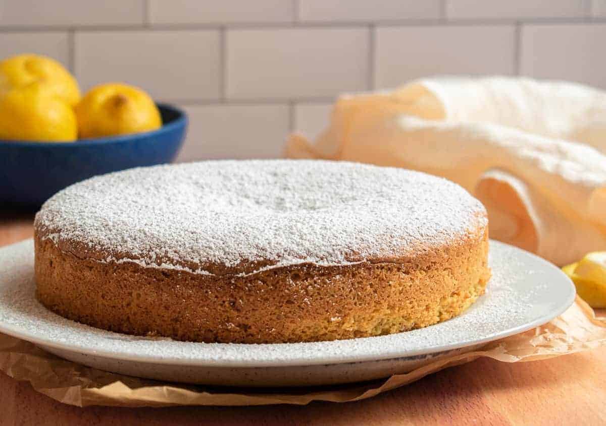 Gluten-free dairy-free lemon olive oil cake recipe