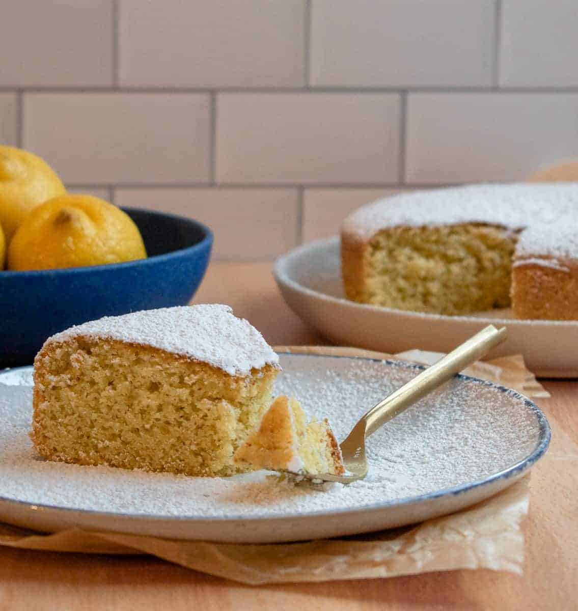 Gluten-free dairy-free lemon olive oil cake recipe