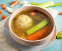 Chicken soup with matzo balls recipe