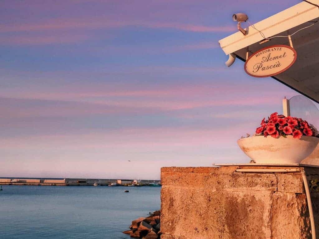 Acmet Pascia restaurant in Otranto, Puglia, Italy