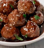 Sticky Asian Meatballs Recipe - Whole30, Gluten-free, Dairy-free