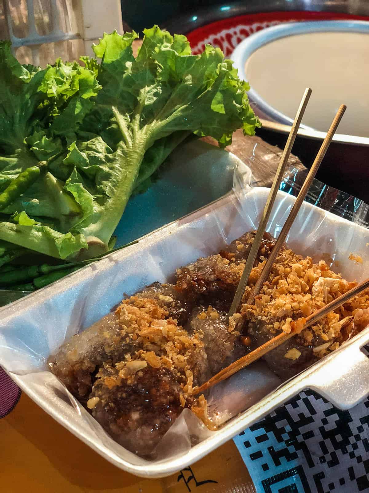 Tapioca dumplings on a Yaowarat Road food tour in Bangkok's Chinatown - Best Things To Do in Bangkok