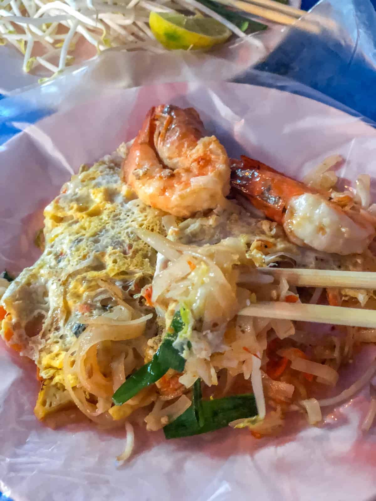 Pad Thai on a Yaowarat Road food tour in Bangkok's Chinatown - Best Things To Do in Bangkok