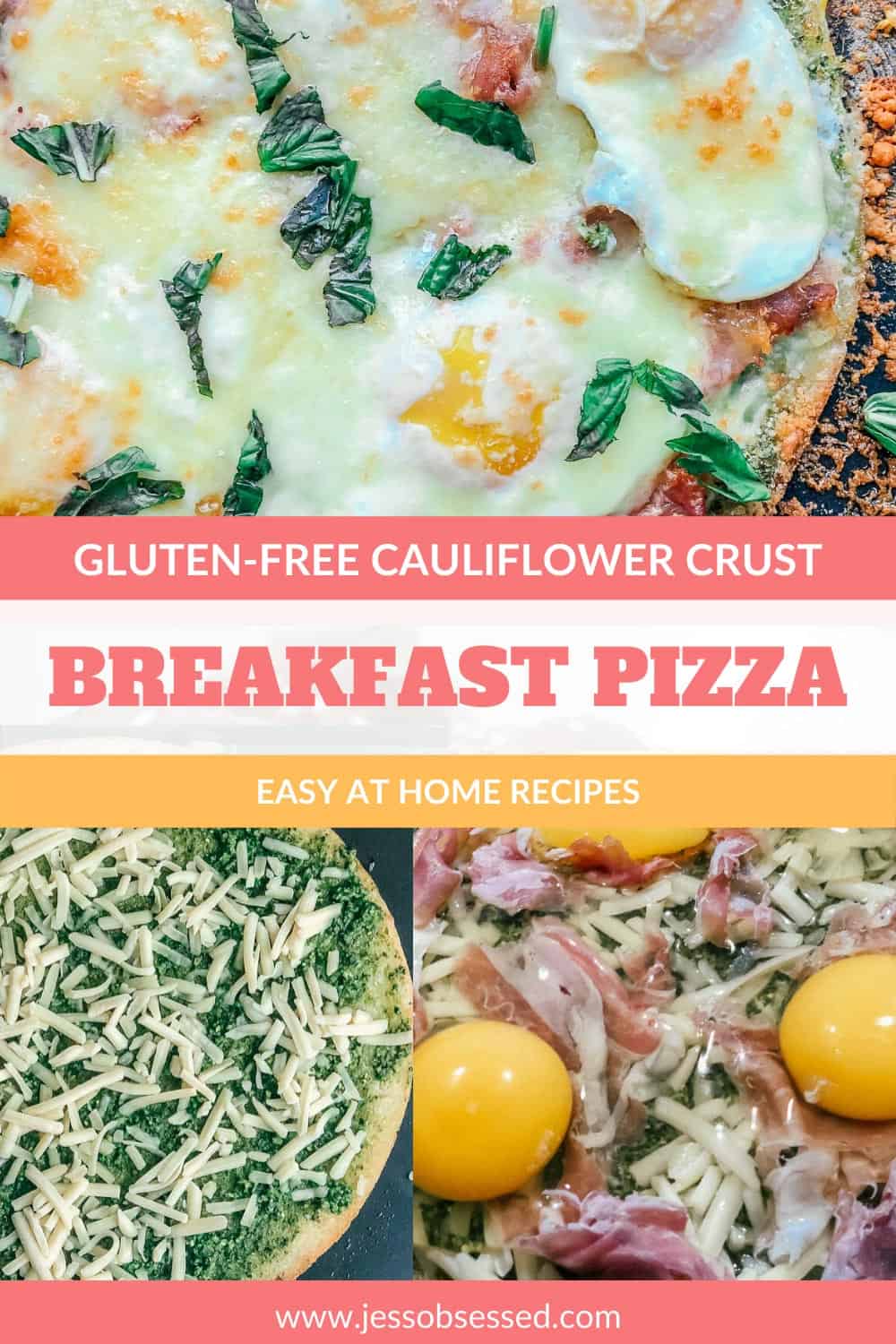 Gluten free breakfast pizza with eggs recipe pin