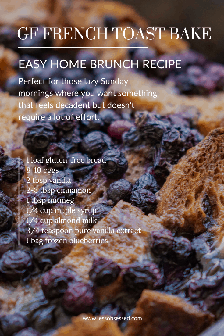 Gluten-Free Blueberry French Toast Bake for an easy at-home brunch recipe!