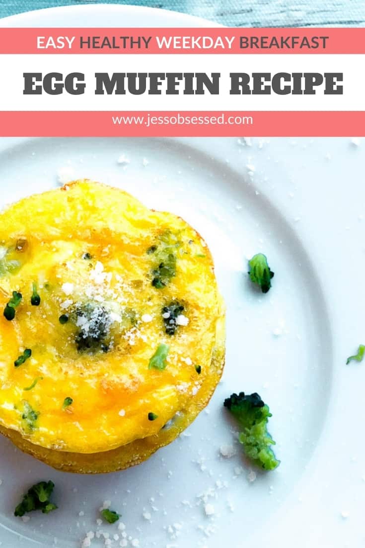 Easy egg muffin recipe for healthy weekday breakfasts! 