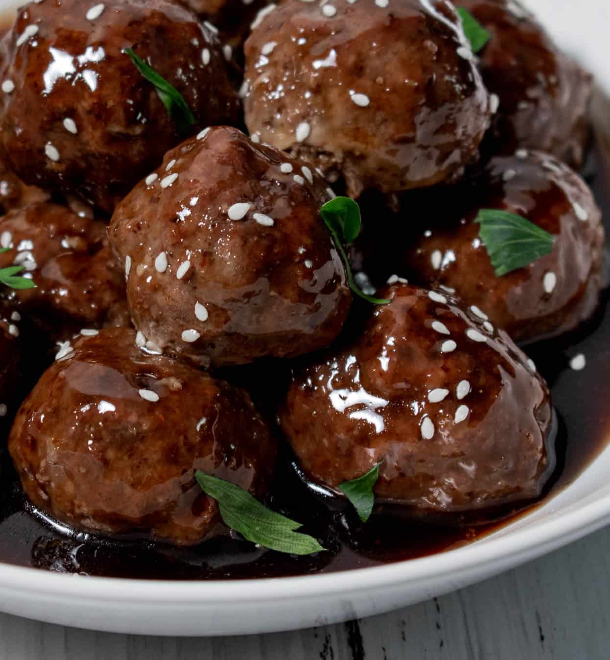 Sticky Asian meatballs recipe | Gluten-free, Dairy-Free and Whole30 compliant