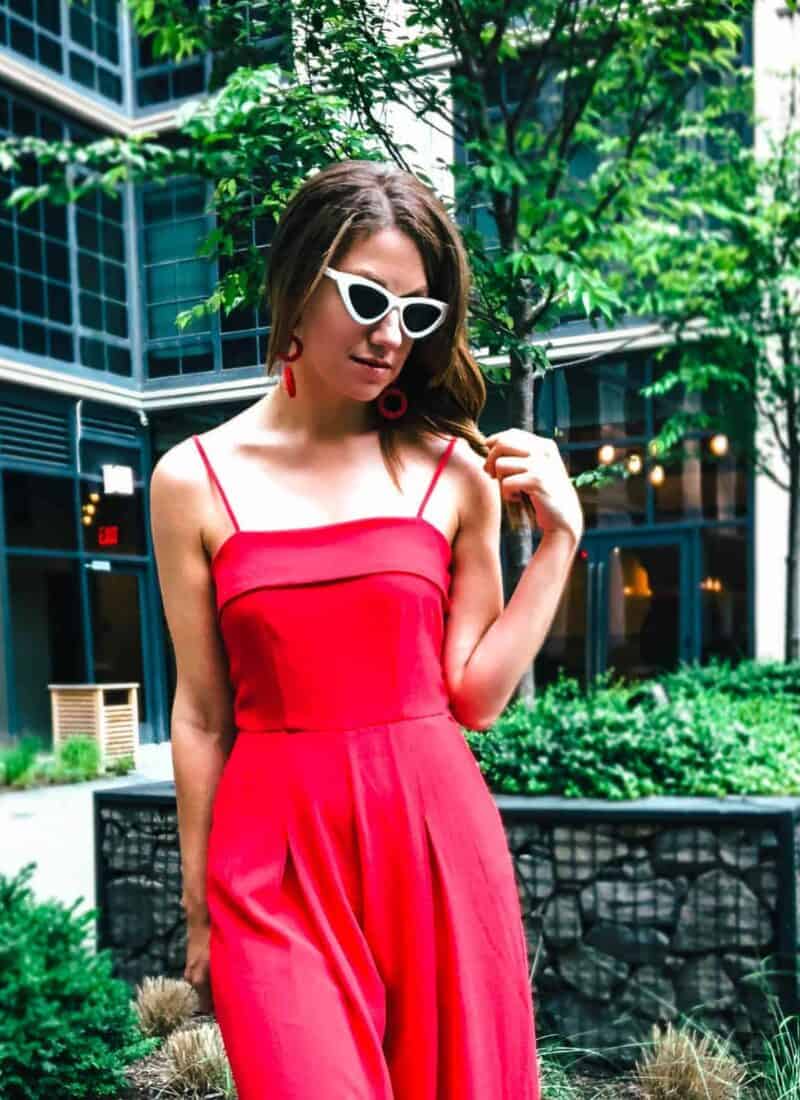 How To Style A Red Jumpsuit