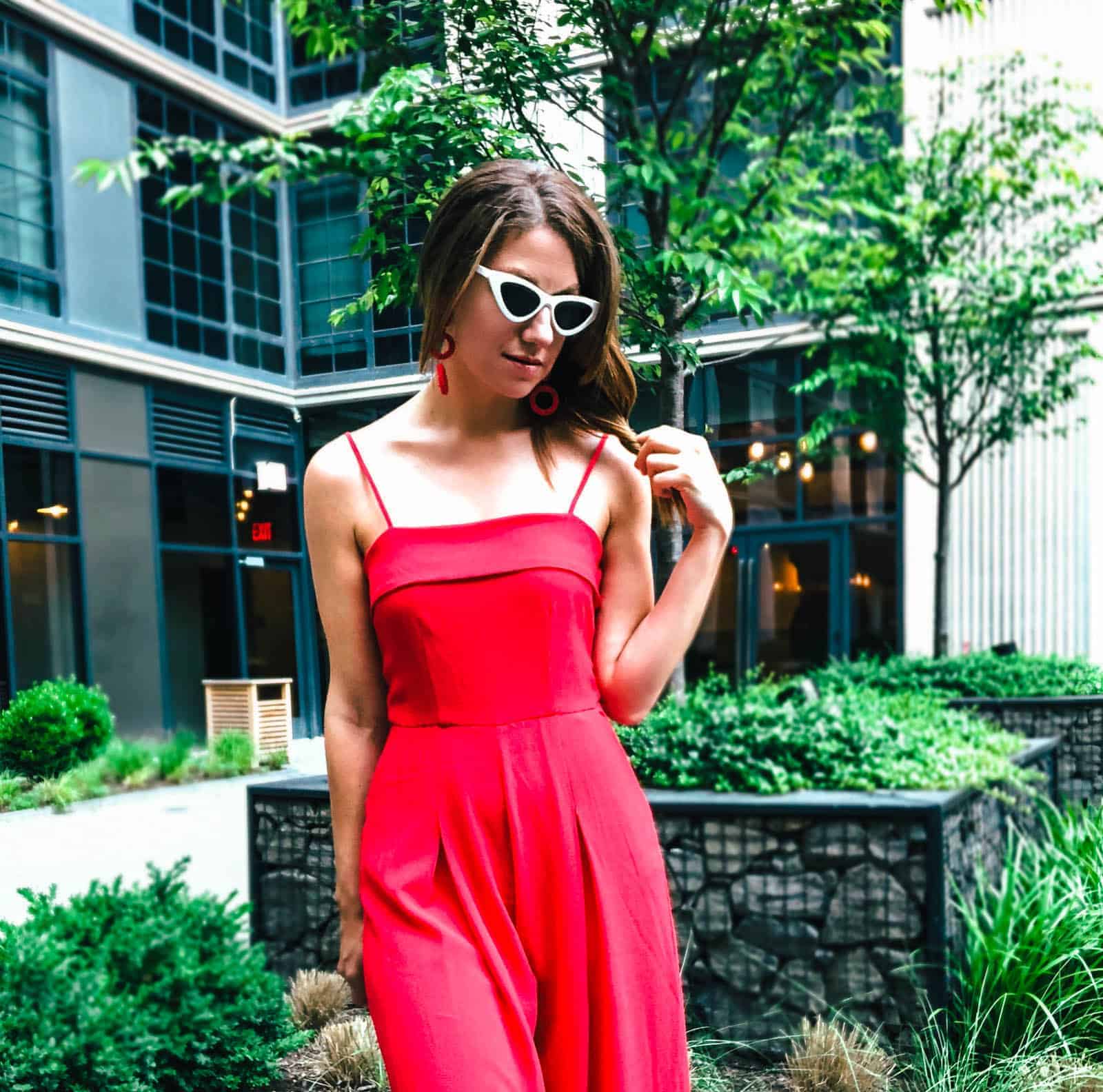 How To Style A Red Jumpsuit