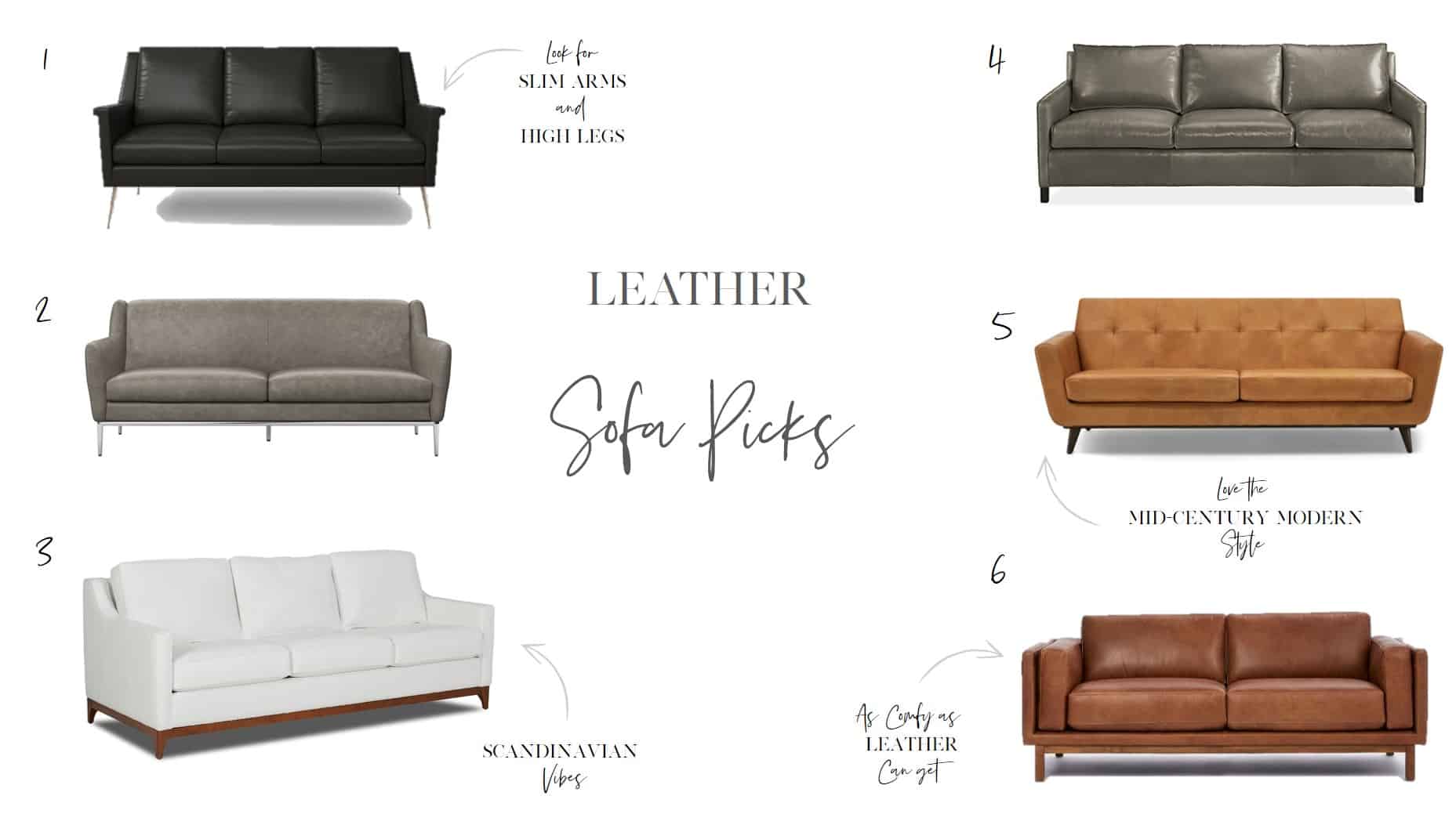 Leather sofas for every style and budget 