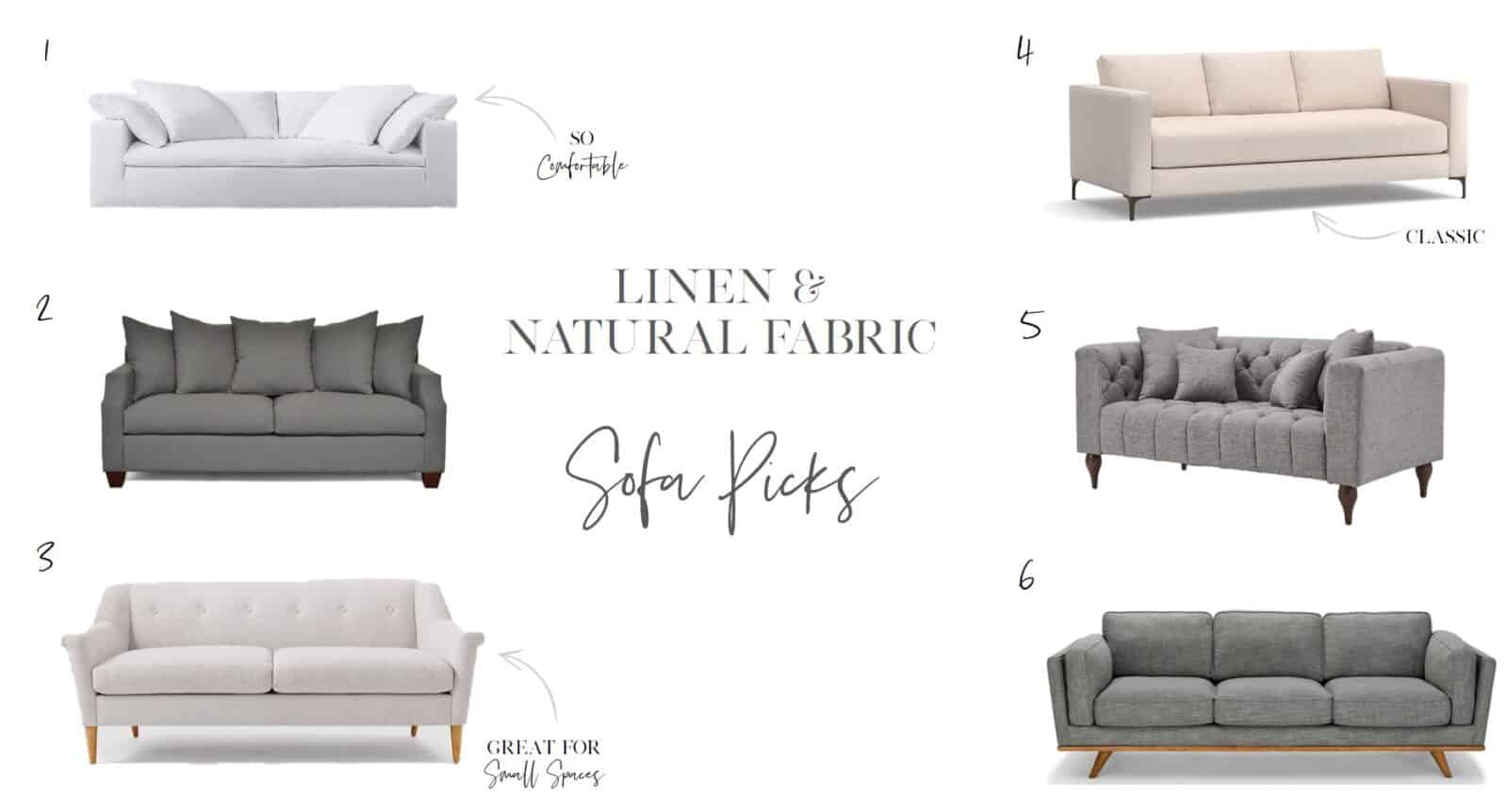 Linen and natural fabric sofa picks for every style and budget 